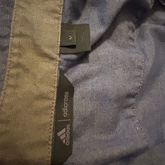 Adidas long sleeve button down shirt blue, only worn once - Picture 2 of 7